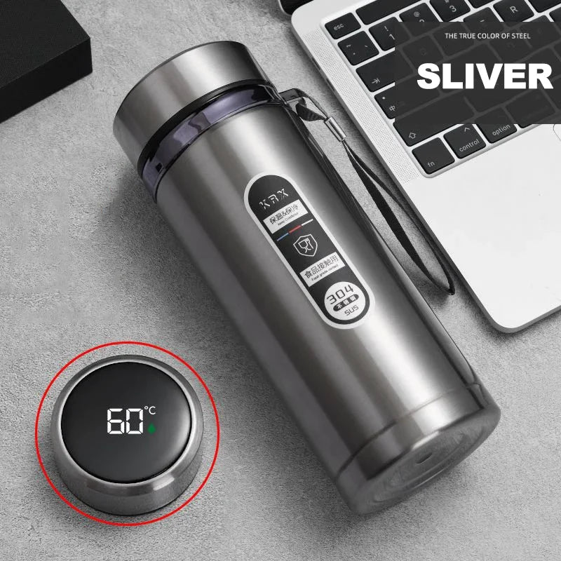 500ML Stainless Steel Thermos Bottle with LED Temperature Display Sus304 Tea Water Bottle Vacuum Flask Portable Cups