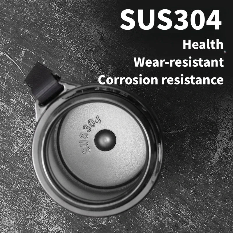 800ML Stainless Steel Thermos Bottle 304 Tea Bottle Car Vacuum Bottle with LED Temperature Display Portable Drinking Cup