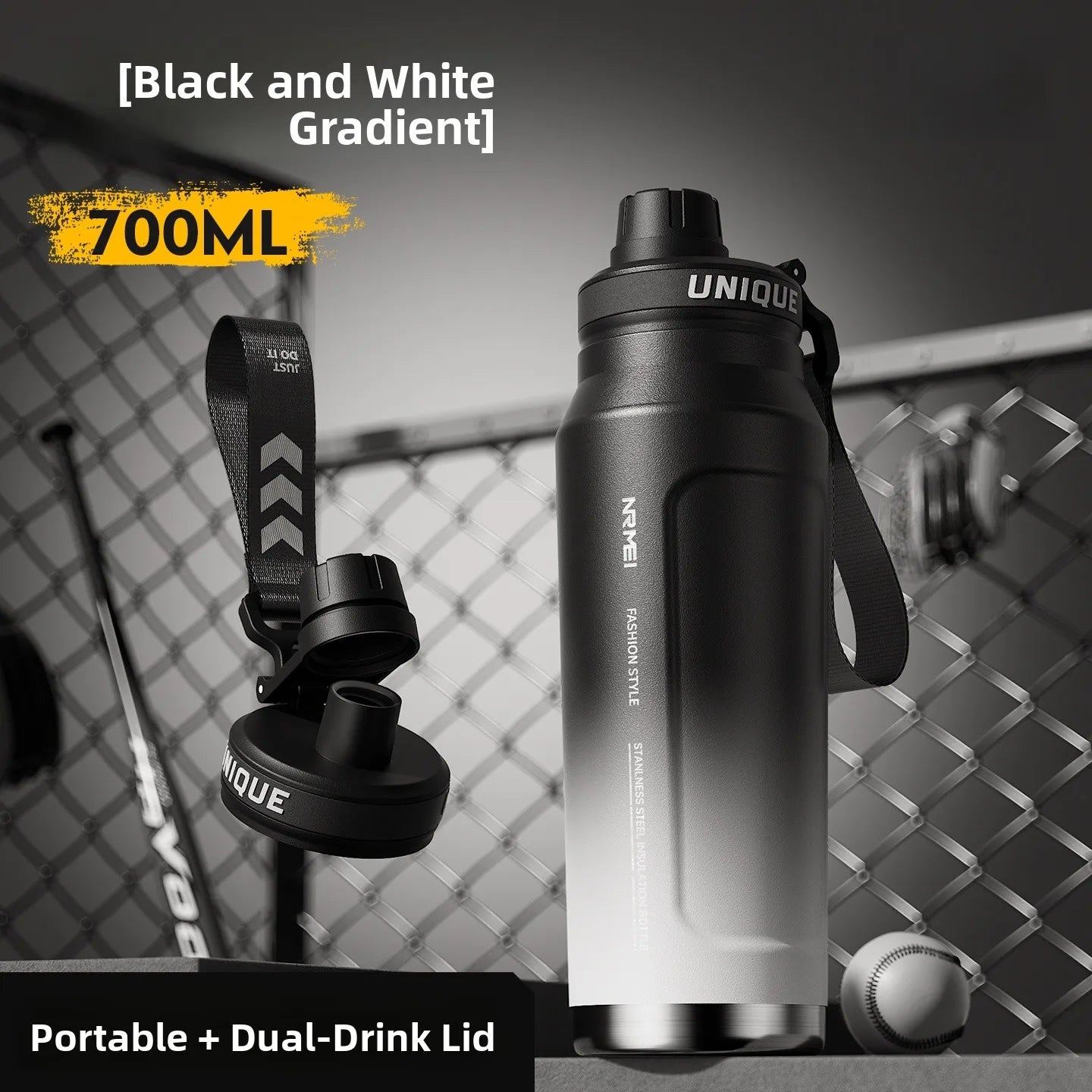 Large Capaci Insulated Sports Water Bottle for Men High School Students Outdoor Activities Stainl Steel Anti-Bacterial