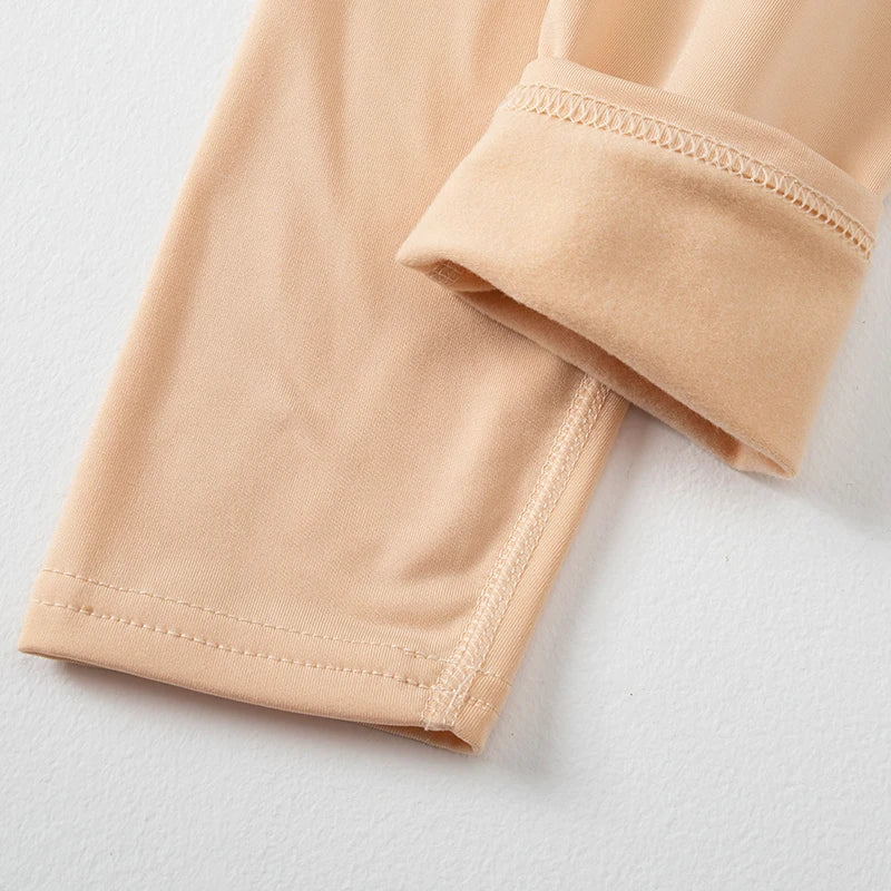 2-piece Women's Solid Color Round Neck Warm Suit For Autumn And Winter Comfortable And Versatile Sports And Leisure Base Shirt