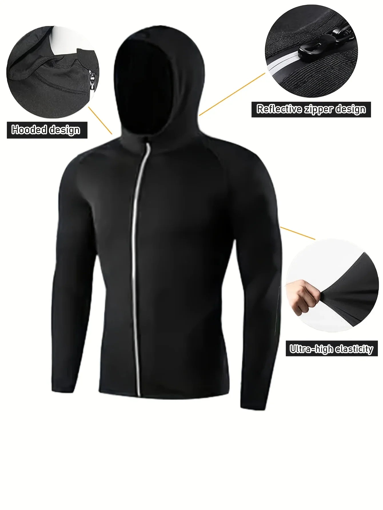 Autumn and winter sports fitness suit men, fast dry basketball running training long sleeve tight suit