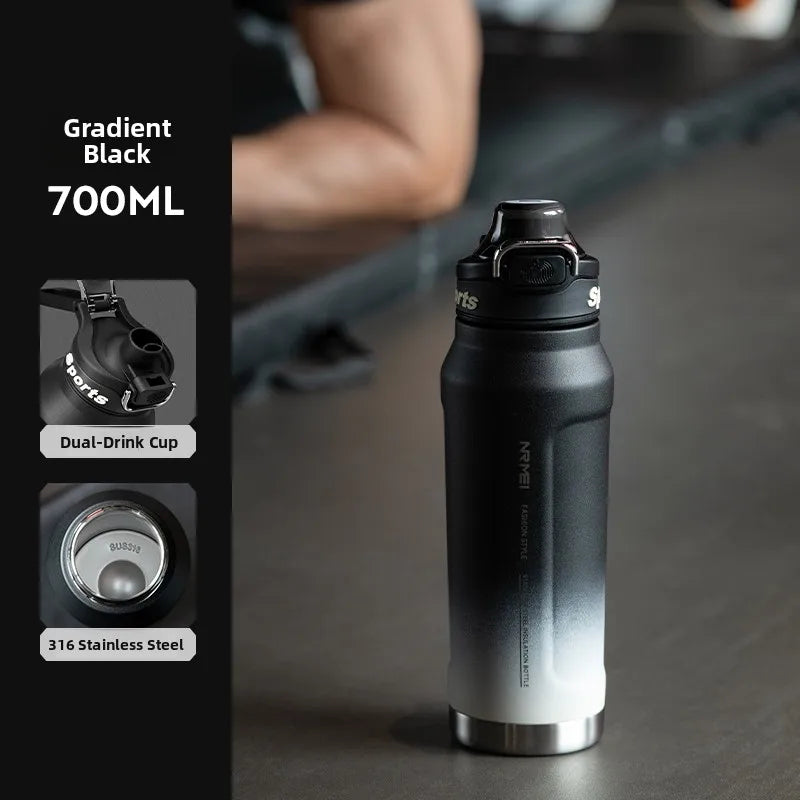Large Capaci Insulated Sports Water Bottle for Men High School Students Outdoor Activities Stainl Steel Anti-Bacterial