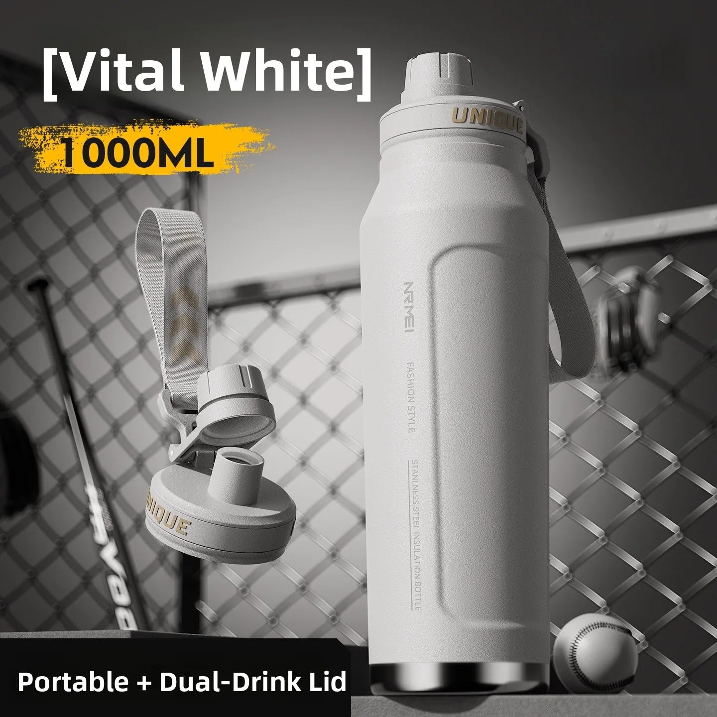 Large Capaci Insulated Sports Water Bottle for Men High School Students Outdoor Activities Stainl Steel Anti-Bacterial