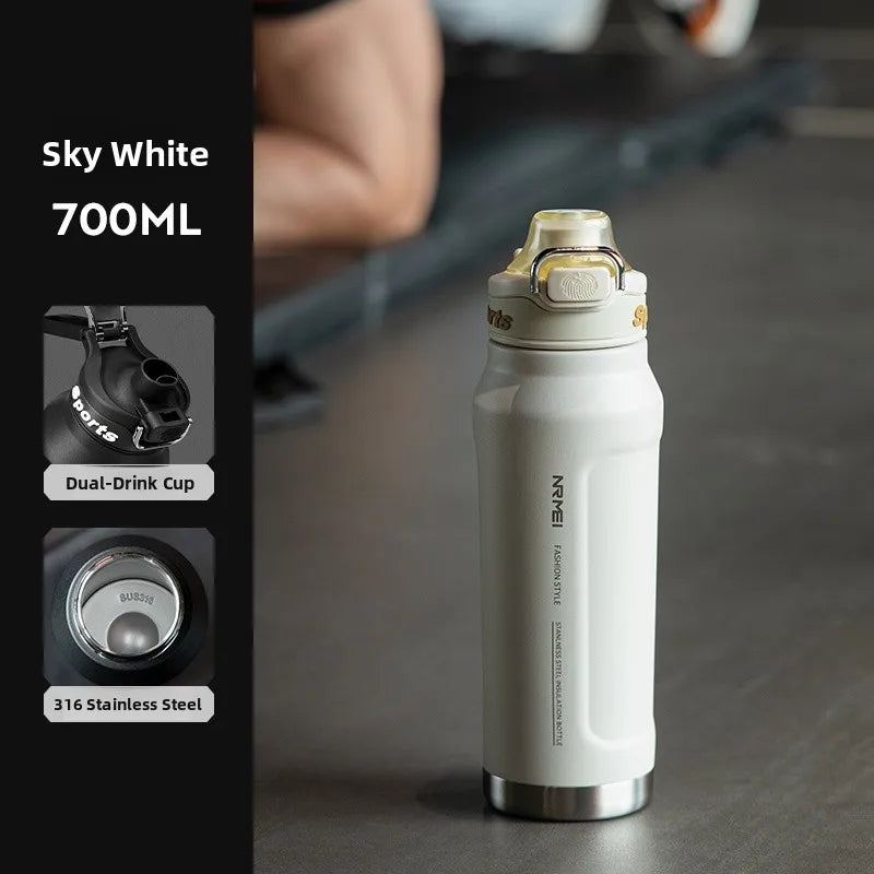 Large Capaci Insulated Sports Water Bottle for Men High School Students Outdoor Activities Stainl Steel Anti-Bacterial