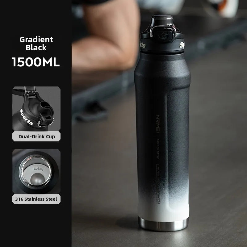 Large Capaci Insulated Sports Water Bottle for Men High School Students Outdoor Activities Stainl Steel Anti-Bacterial