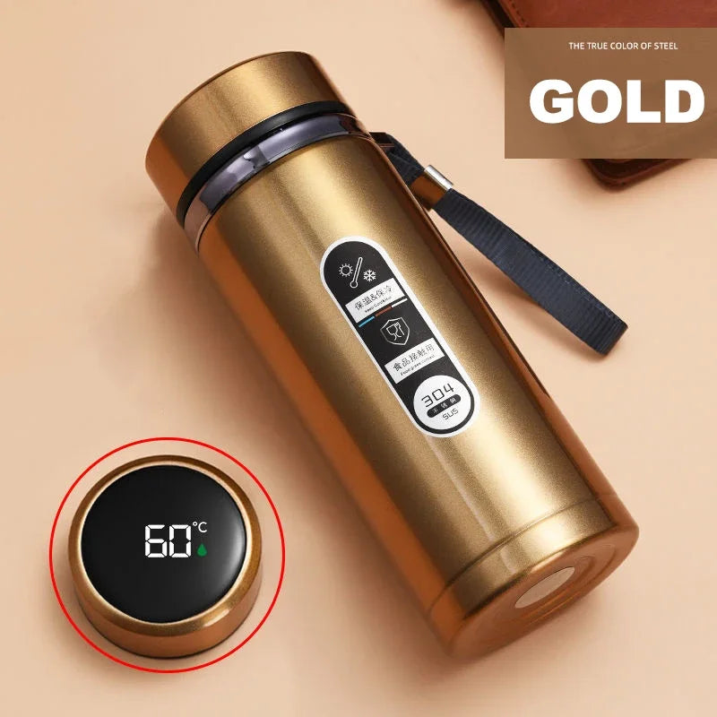 500ML Stainless Steel Thermos Bottle with LED Temperature Display Sus304 Tea Water Bottle Vacuum Flask Portable Cups