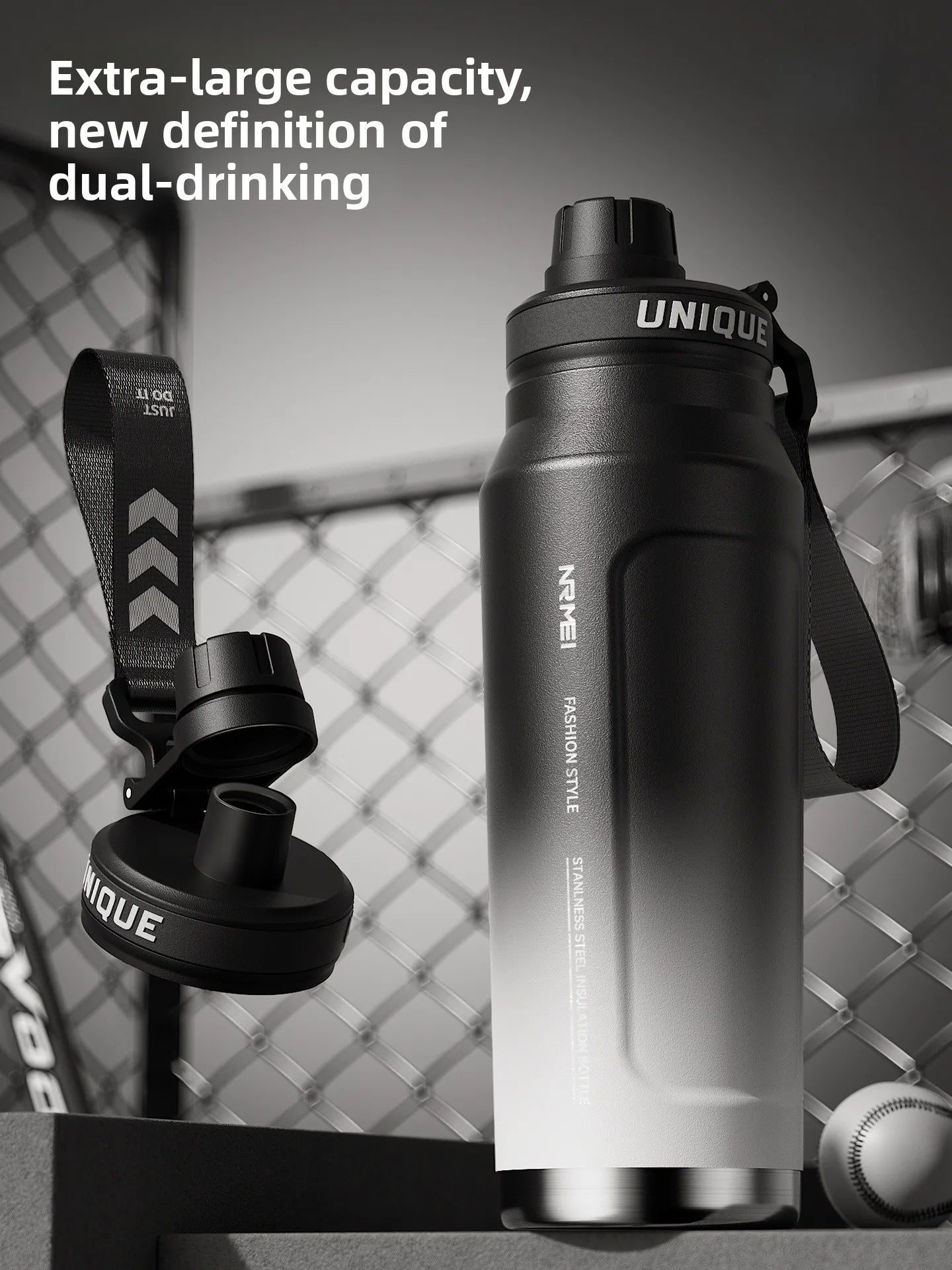 Large Capaci Insulated Sports Water Bottle for Men High School Students Outdoor Activities Stainl Steel Anti-Bacterial
