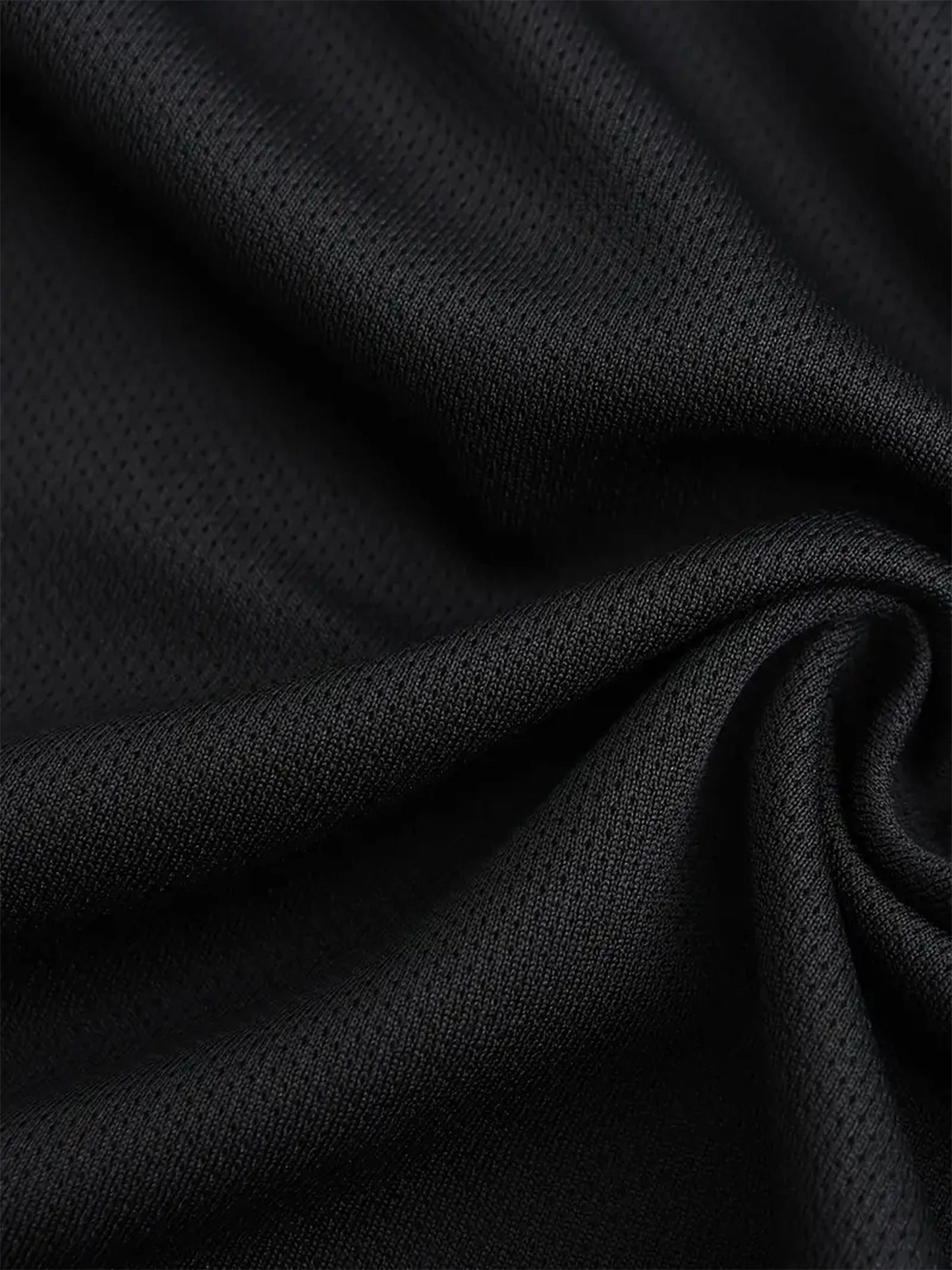 Sports Long-Sleeved Black 5-Piece Men's Round Neck Shirt Quick-Drying Top Fitness Sportswear Casual Outdoor Sportswear Body-Shap