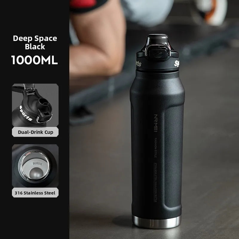 Large Capaci Insulated Sports Water Bottle for Men High School Students Outdoor Activities Stainl Steel Anti-Bacterial