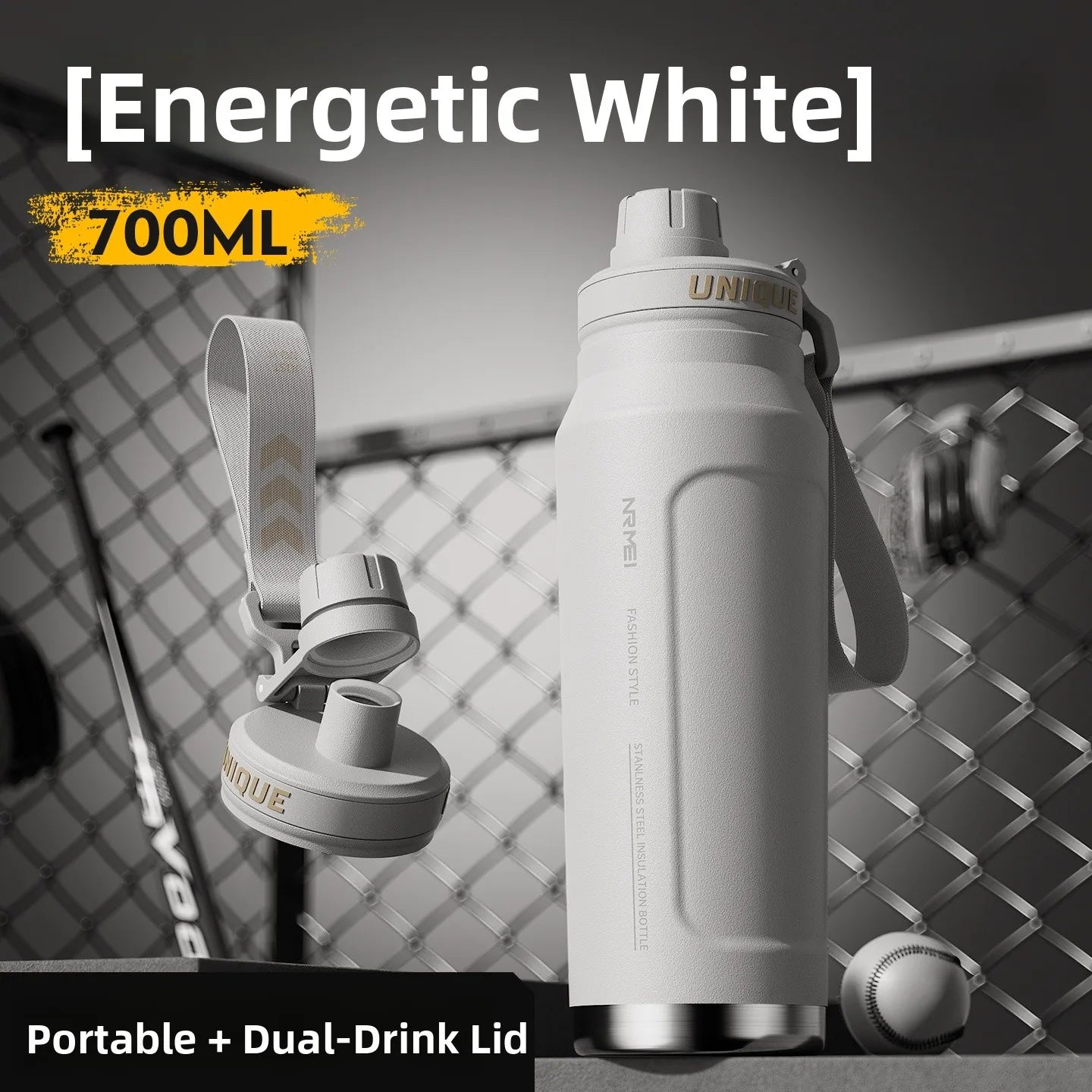 Large Capaci Insulated Sports Water Bottle for Men High School Students Outdoor Activities Stainl Steel Anti-Bacterial