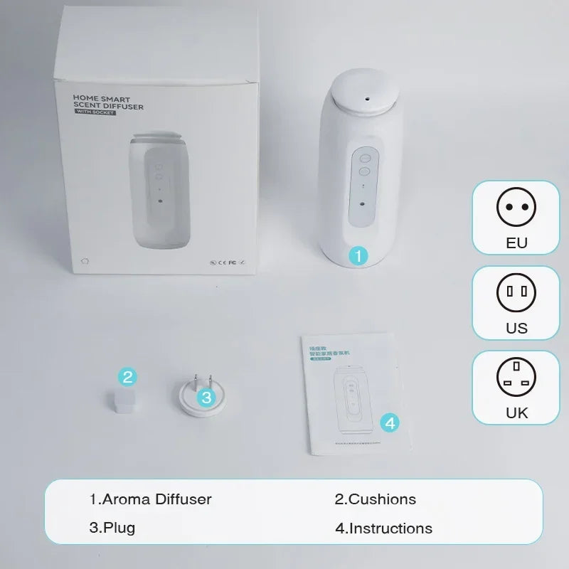 Namste 300m³ Bluetooth Wall mounted Perfume Home fragrance Aroma diffuser Essential oil Smell distributor Air freshener favoring