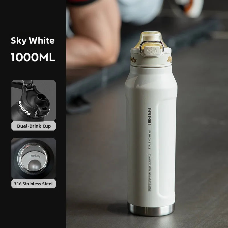 Large Capaci Insulated Sports Water Bottle for Men High School Students Outdoor Activities Stainl Steel Anti-Bacterial