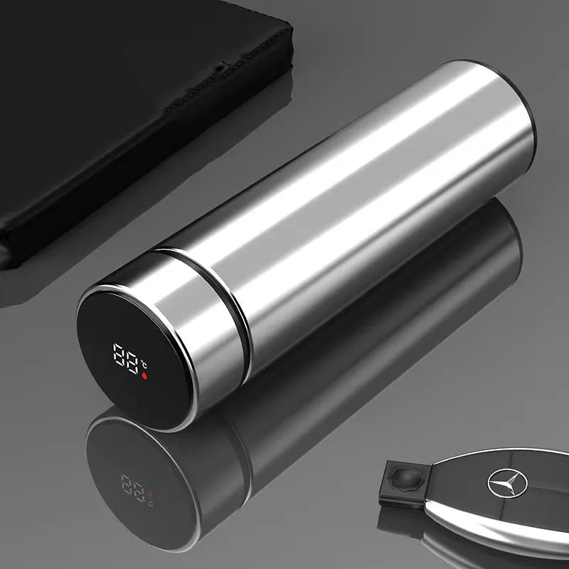 Smart Stainless Steel Thermos - LED Display Vacuum Travel Mug (Dual-Temp Hot/Cold Coffee Tea Tumbler)