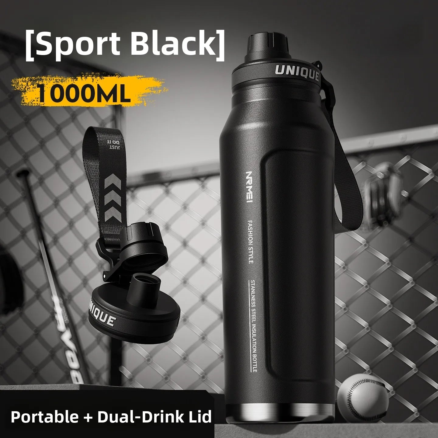 Large Capaci Insulated Sports Water Bottle for Men High School Students Outdoor Activities Stainl Steel Anti-Bacterial