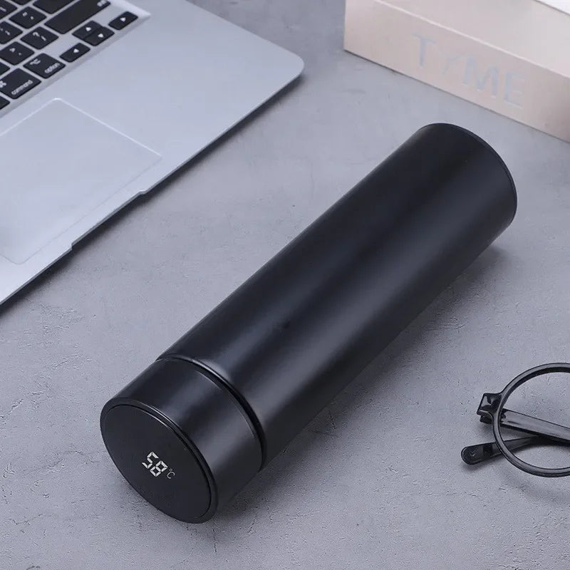 Smart Stainless Steel Thermos - LED Display Vacuum Travel Mug (Dual-Temp Hot/Cold Coffee Tea Tumbler)