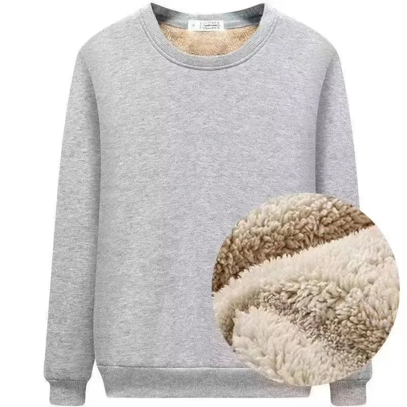 1pcs Men Thickening Velvet Warm Casual Top Men's Winter Long-sleeved Thermal Underwer Male Round Neck Fashion T-shirt M-4XL