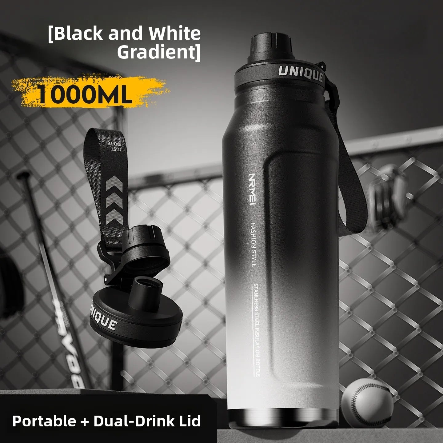 Large Capaci Insulated Sports Water Bottle for Men High School Students Outdoor Activities Stainl Steel Anti-Bacterial
