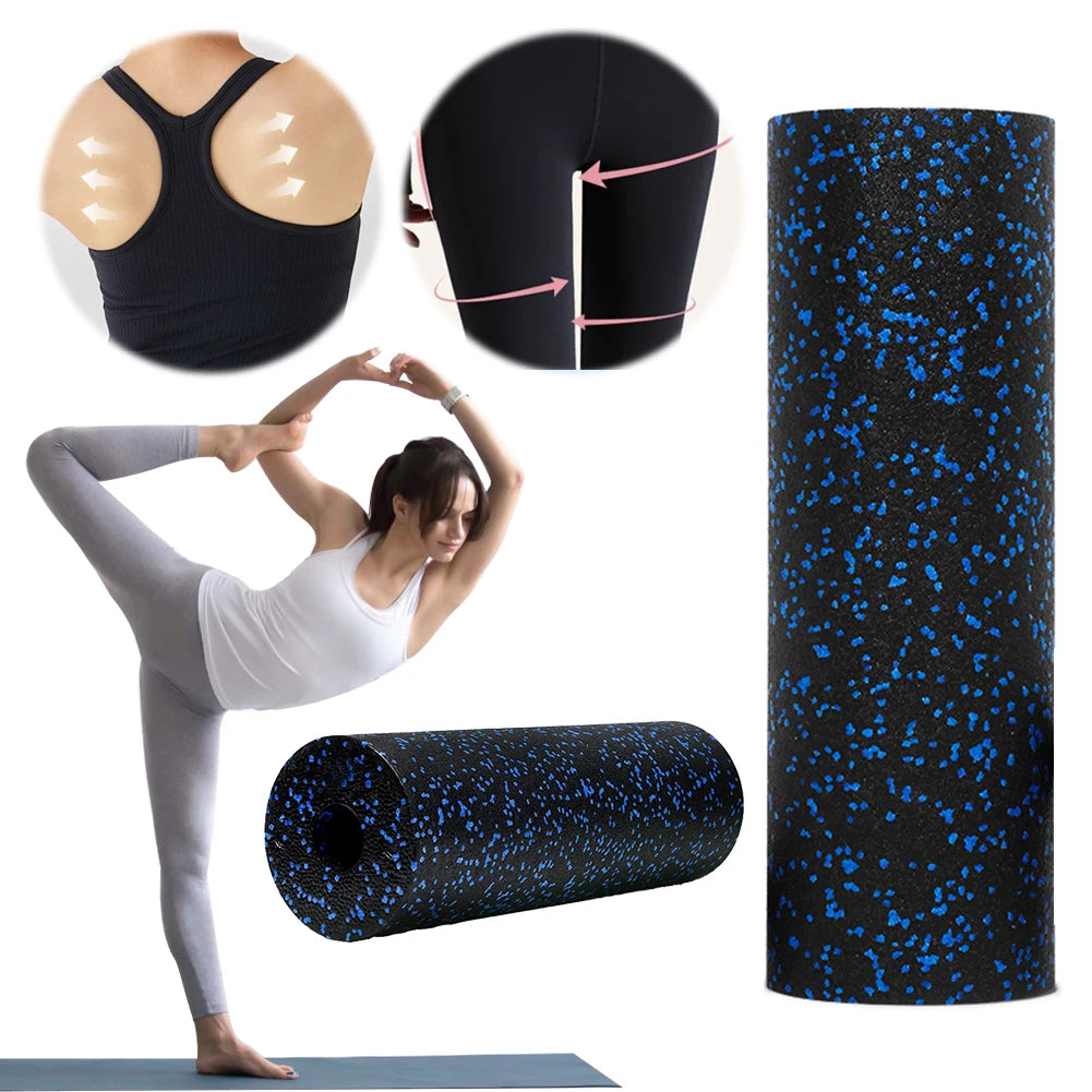 Round Foam Roller Full Body Massage Tool Lightweight Massage Roller Heavy Duty Yoga Workout Roller Portable for Home Office