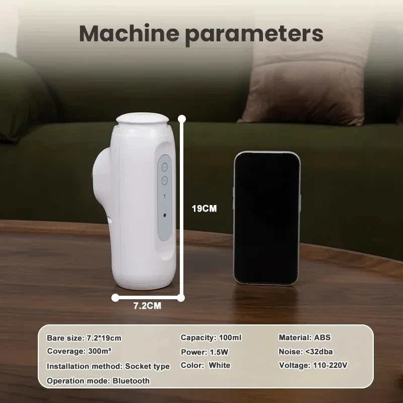 Namste 300m³ Bluetooth Wall mounted Perfume Home fragrance Aroma diffuser Essential oil Smell distributor Air freshener favoring