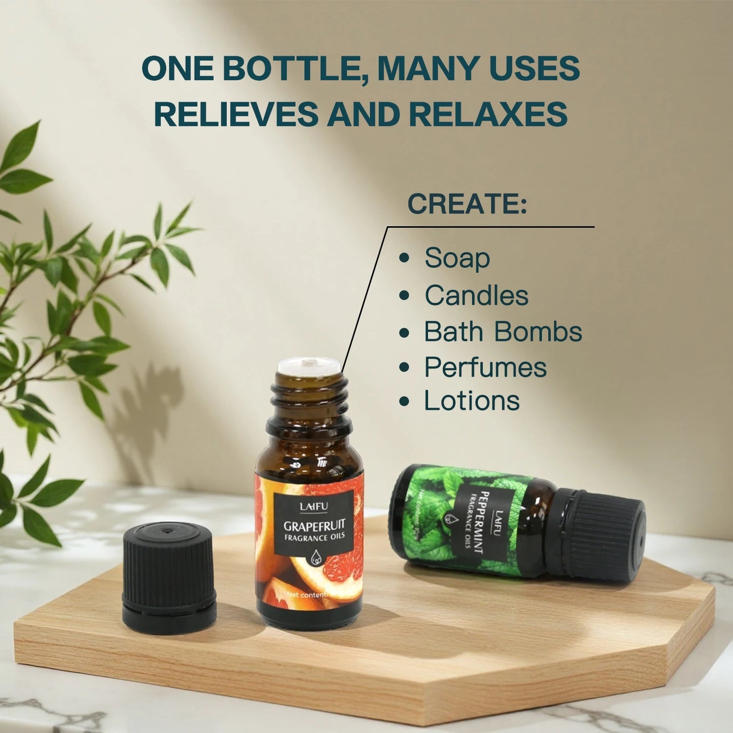 Aromatherapy Essential Oils Kit 16 favors Lavender, Mint, Lemon,  Jasmine, tea tree All Perfect for Humidifiers Yoga bedroom