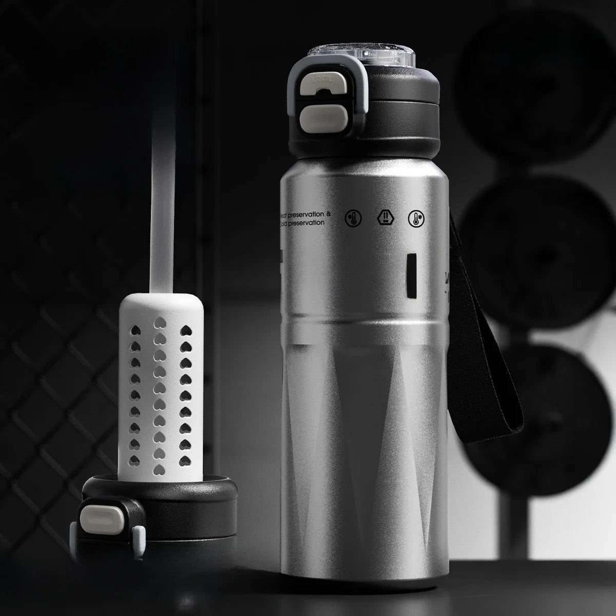 Large Capaci Insulated Sports Water Bottle for Men High School Students Outdoor Activities Stainl Steel Anti-Bacterial