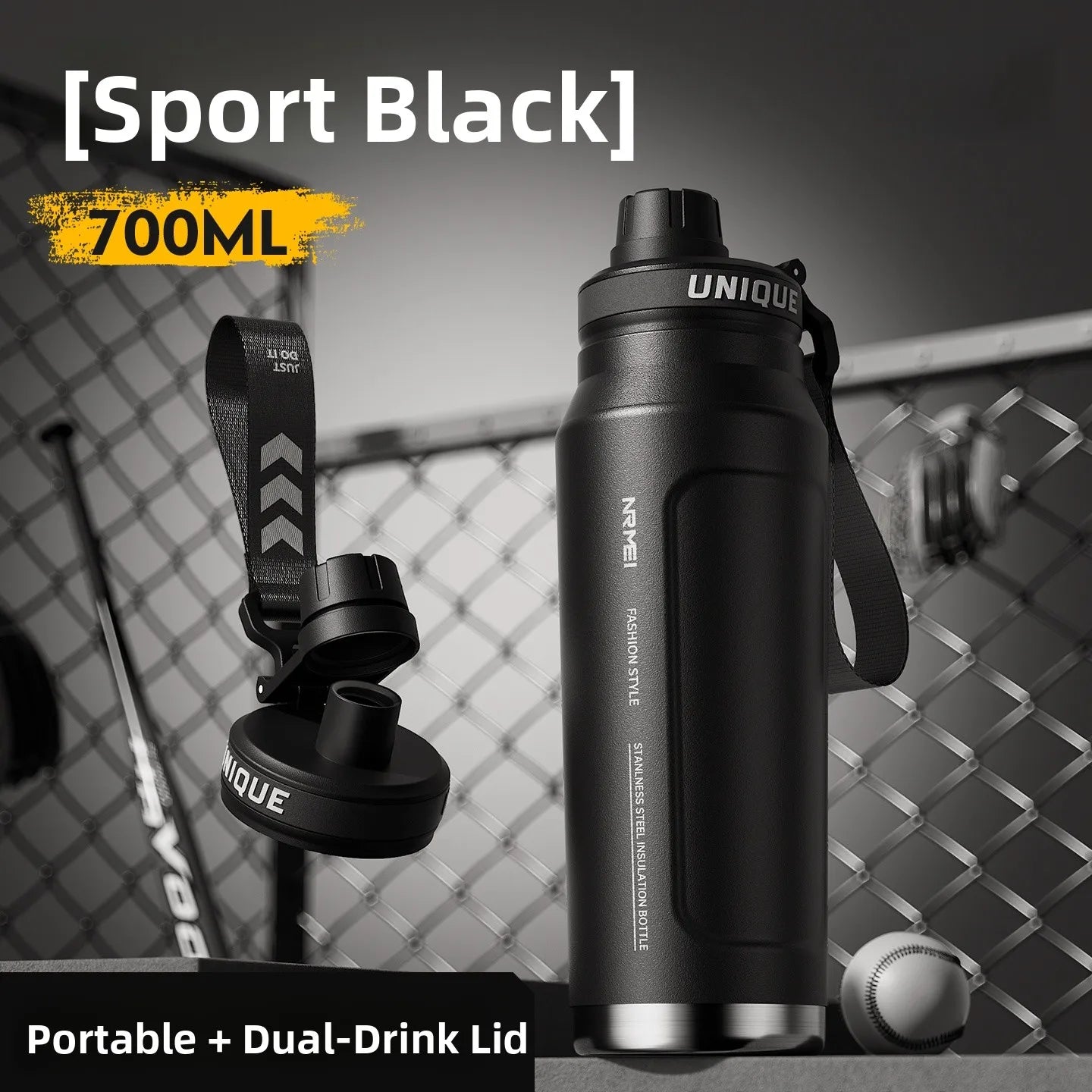 Large Capaci Insulated Sports Water Bottle for Men High School Students Outdoor Activities Stainl Steel Anti-Bacterial