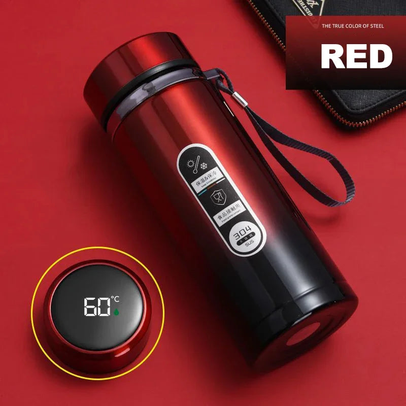 500ML Stainless Steel Thermos Bottle with LED Temperature Display Sus304 Tea Water Bottle Vacuum Flask Portable Cups