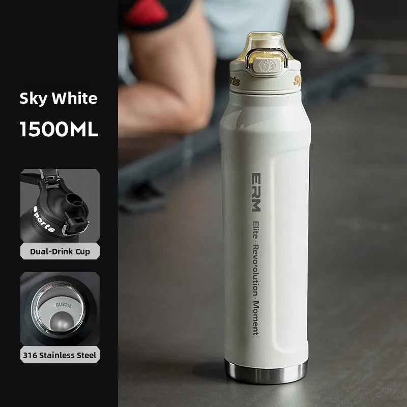 Large Capaci Insulated Sports Water Bottle for Men High School Students Outdoor Activities Stainl Steel Anti-Bacterial