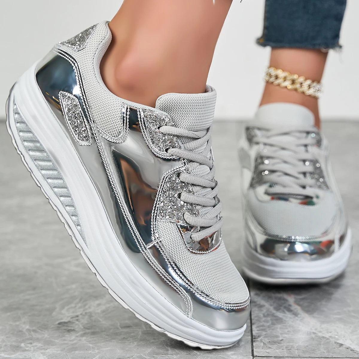 Sneakers for Women Orthopedic Sneakers Walking Shoes for Women, Lightweight Casual Tennis Sneakers Air Running Shoes Tennis