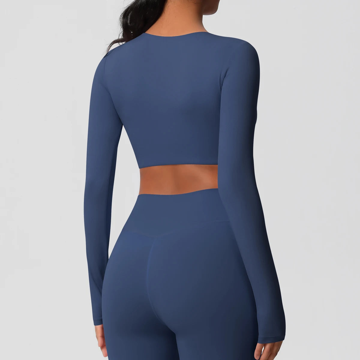 Yoga Shirts For Women Long Sleeve With Padded Fitness Running Gym Clothes Workout Dry Fit Breathable High Elastic Sports Top