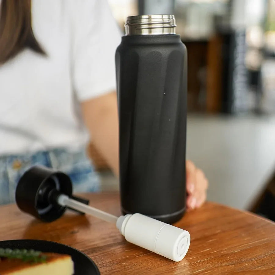 Vita Smart Water Bottle with Reminder to Drink Water BPAFree Vacuum Insulated Water Bottles with Filter Straw Bluetooth Intake